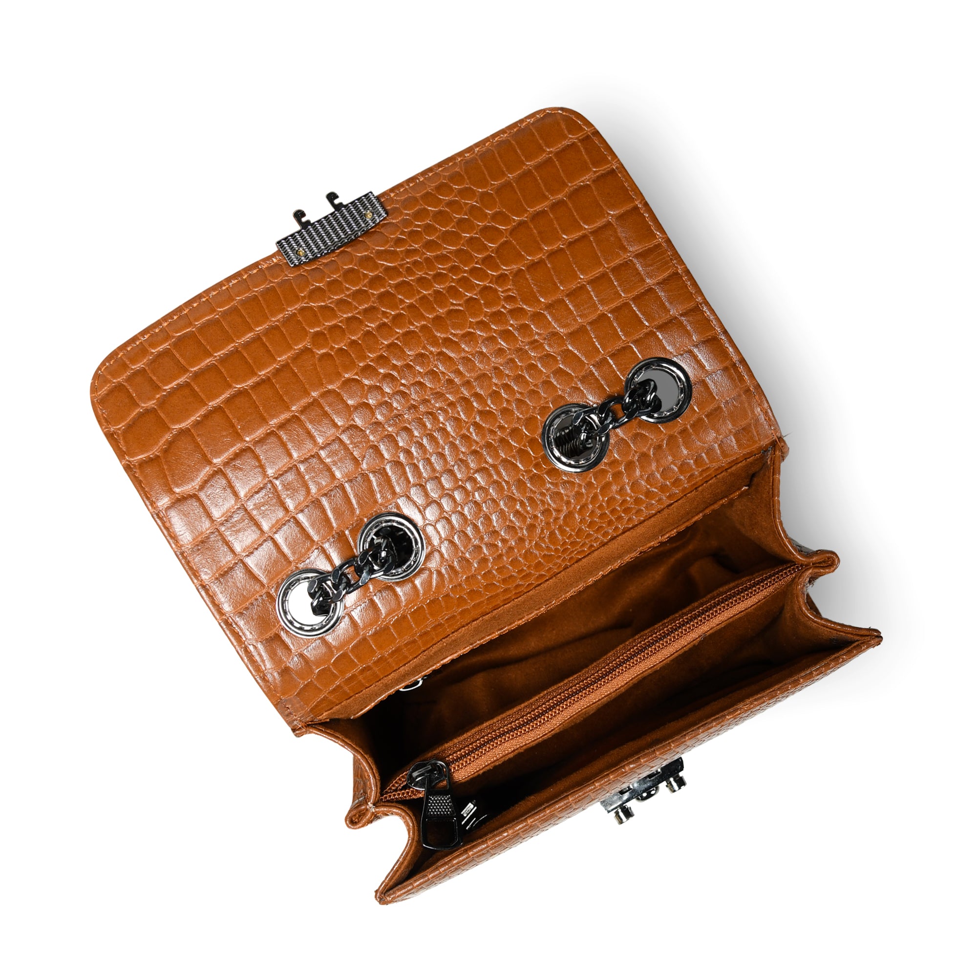 Obsidian Executive Leather Briefcase - Brown Colour